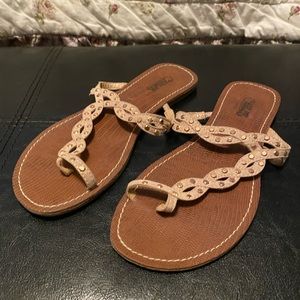 Sandals size 6, Carlos Santana.
